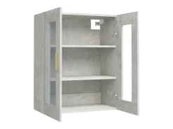 Outlet vidaxl Armário de parede suspenso 69,5x34x90 cm cimento Cinzento