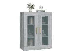 Prateleira|vidaxl Armário de parede suspenso 69,5x34x90 cm sonoma cinza Cinzento