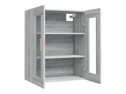 Prateleira|vidaxl Armário de parede suspenso 69,5x34x90 cm sonoma cinza Cinzento