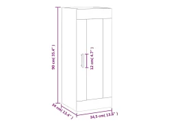 Prateleira*vidaxl Armário de parede 34,5x34x90 cm Branco
