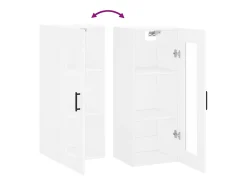 Prateleira*vidaxl Armário de parede 34,5x34x90 cm Branco