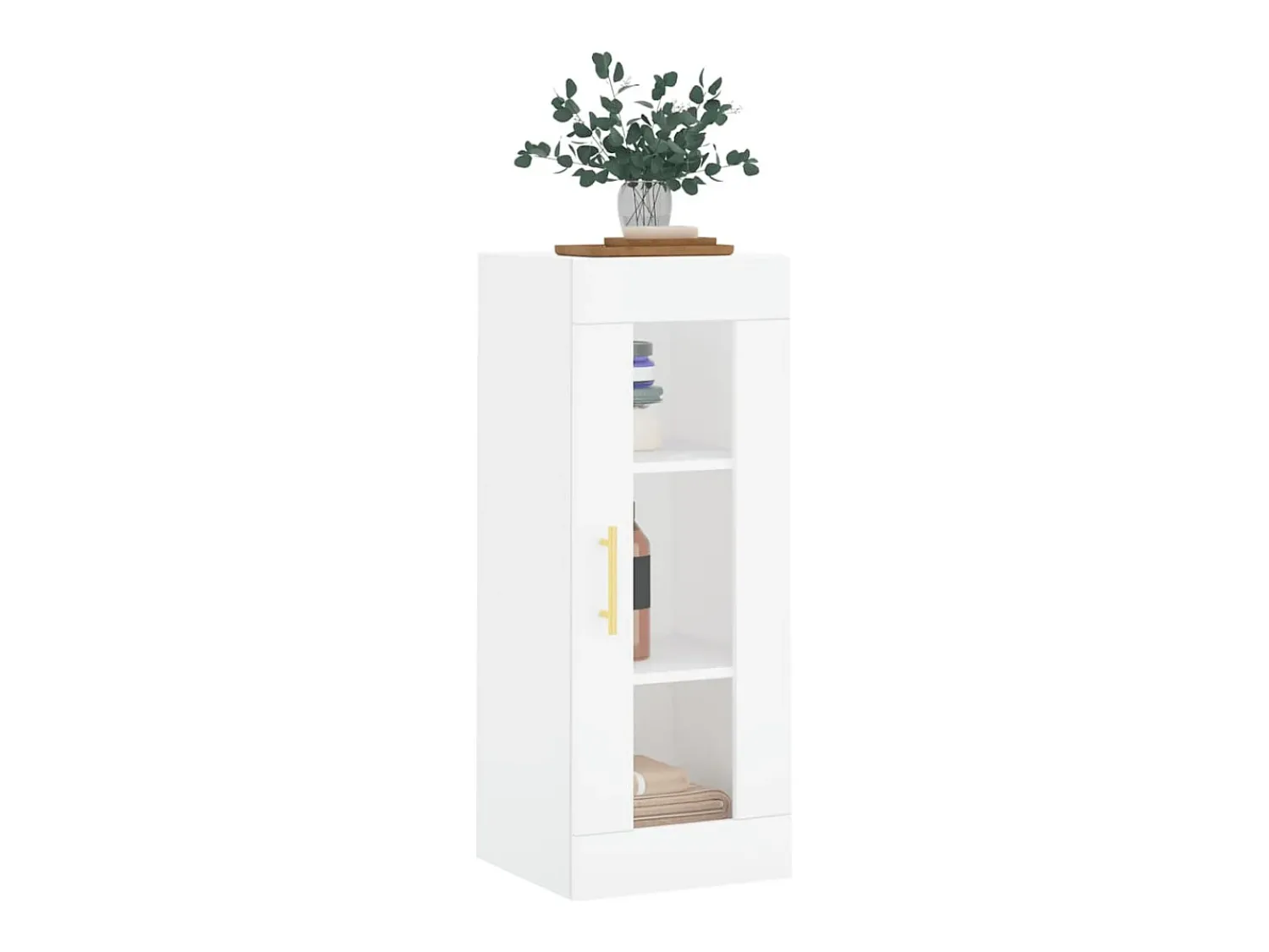 vidaxl Armário de parede 34,5x34x90 cm^ Prateleira