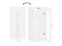 vidaxl Armário de parede 34,5x34x90 cm^ Prateleira