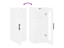 Prateleira*vidaxl Armário de parede 34,5x34x90 cm Branco