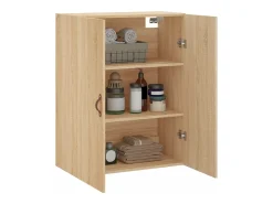 Prateleira*vidaxl Armário de parede 69,5x34x90 cm carvalho sonoma Castanho