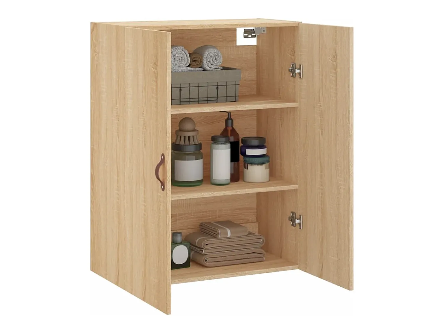 Prateleira*vidaxl Armário de parede 69,5x34x90 cm carvalho sonoma Castanho