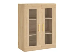Prateleira|vidaxl Armário de parede 69,5x34x90 cm carvalho sonoma Castanho
