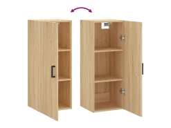 Prateleira*vidaxl Armário de parede 34,5x34x90 cm carvalho sonoma Natural claro
