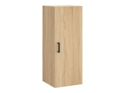 Prateleira*vidaxl Armário de parede 34,5x34x90 cm carvalho sonoma Natural claro