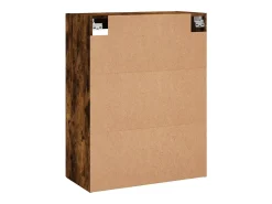 vidaxl Armário de parede 69,5x34x90 cm carvalho fumado^ Prateleira