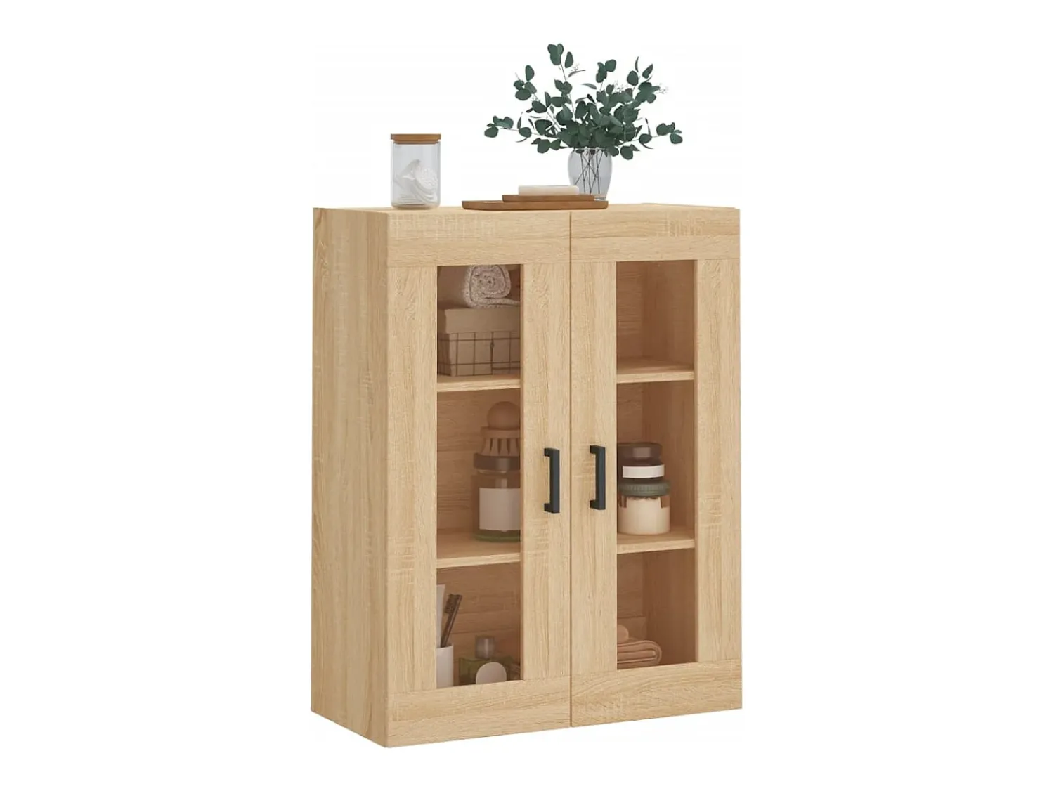 Clearance vidaxl Armário de parede 69,5x34x90 cm carvalho sonoma Castanho