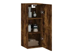 Clearance vidaxl Armário de parede 34,5x34x90 cm carvalho fumado Natural claro
