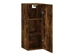 Clearance vidaxl Armário de parede 34,5x34x90 cm carvalho fumado Natural claro