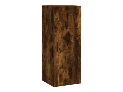 Clearance vidaxl Armário de parede 34,5x34x90 cm carvalho fumado Natural claro