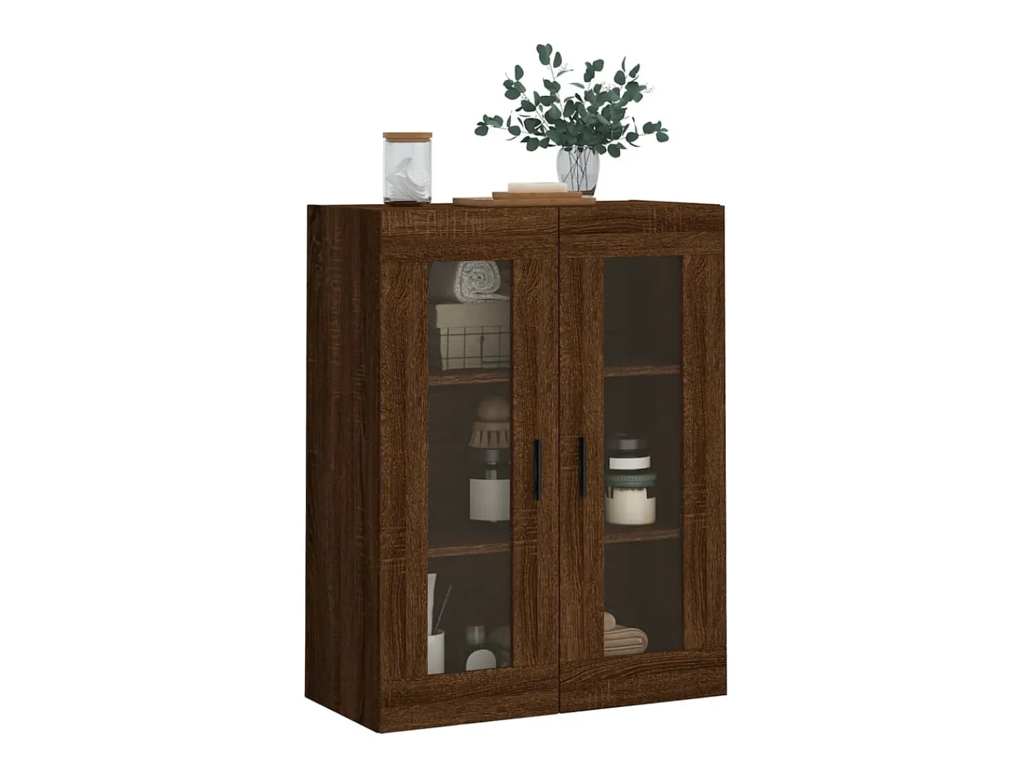 vidaxl Armário de parede 69,5x34x90 cm carvalho castanho Natural claro