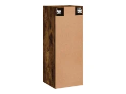 vidaxl Armário de parede 34,5x34x90 cm carvalho fumado^ Prateleira