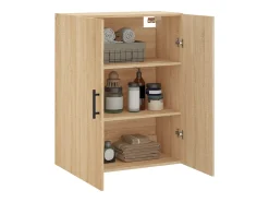 Prateleira*vidaxl Armário de parede 69,5x34x90 cm carvalho sonoma Natural claro