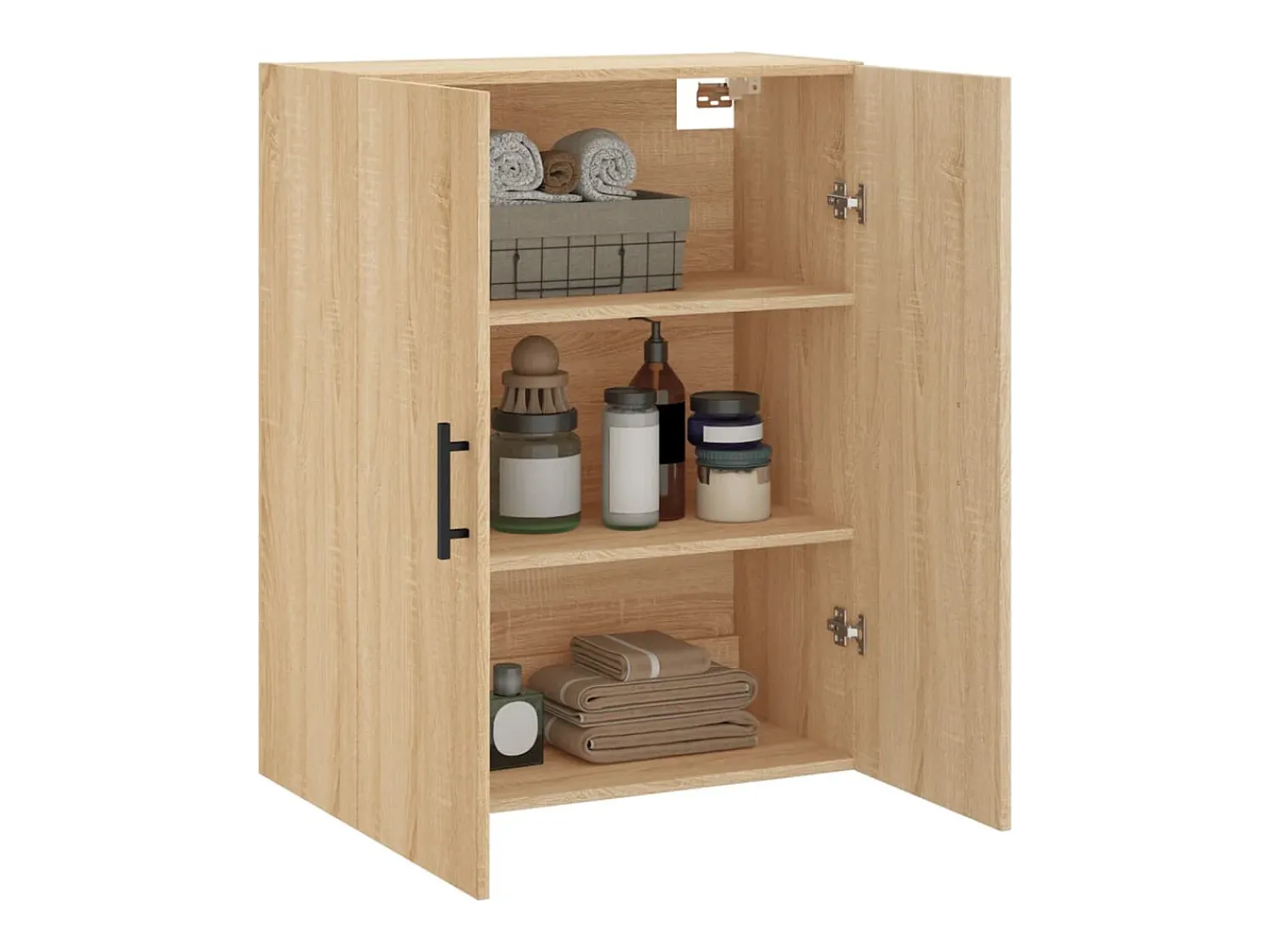 Prateleira*vidaxl Armário de parede 69,5x34x90 cm carvalho sonoma Natural claro