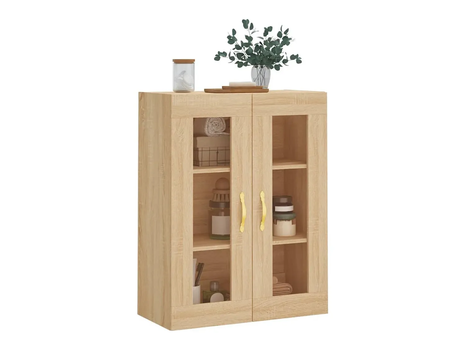 vidaxl Armário de parede 69,5x34x90 cm carvalho sonoma Natural claro