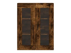 Prateleira|vidaxl Armário de parede 69,5x34x90 cm carvalho fumado Natural claro