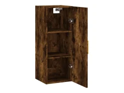 Prateleira|vidaxl Armário de parede 34,5x34x90 cm carvalho fumado Natural claro