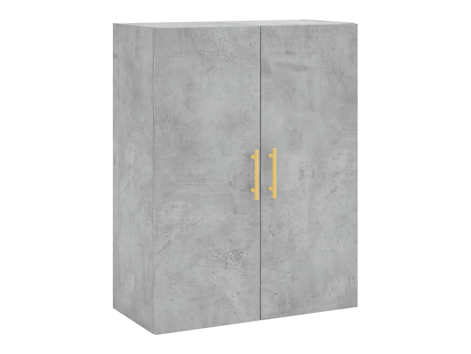 vidaxl Armário de parede 69,5x34x90 cm cinzento cimento^ Prateleira