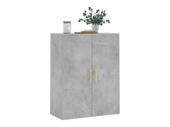 vidaxl Armário de parede 69,5x34x90 cm cinzento cimento^ Prateleira