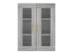 New vidaxl Armário de parede 69,5x34x90 cm sonoma Cinzento