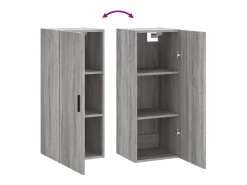 Prateleira|vidaxl Armário de parede 34,5x34x90 cm sonoma Cinzento