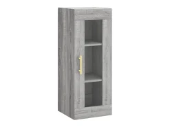 New vidaxl Armário de parede 34,5x34x90 cm sonoma Cinzento