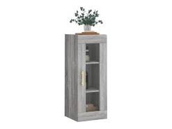New vidaxl Armário de parede 34,5x34x90 cm sonoma Cinzento