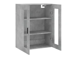 Prateleira|vidaxl Armário de parede 69,5x34x90 cm cimento Cinzento