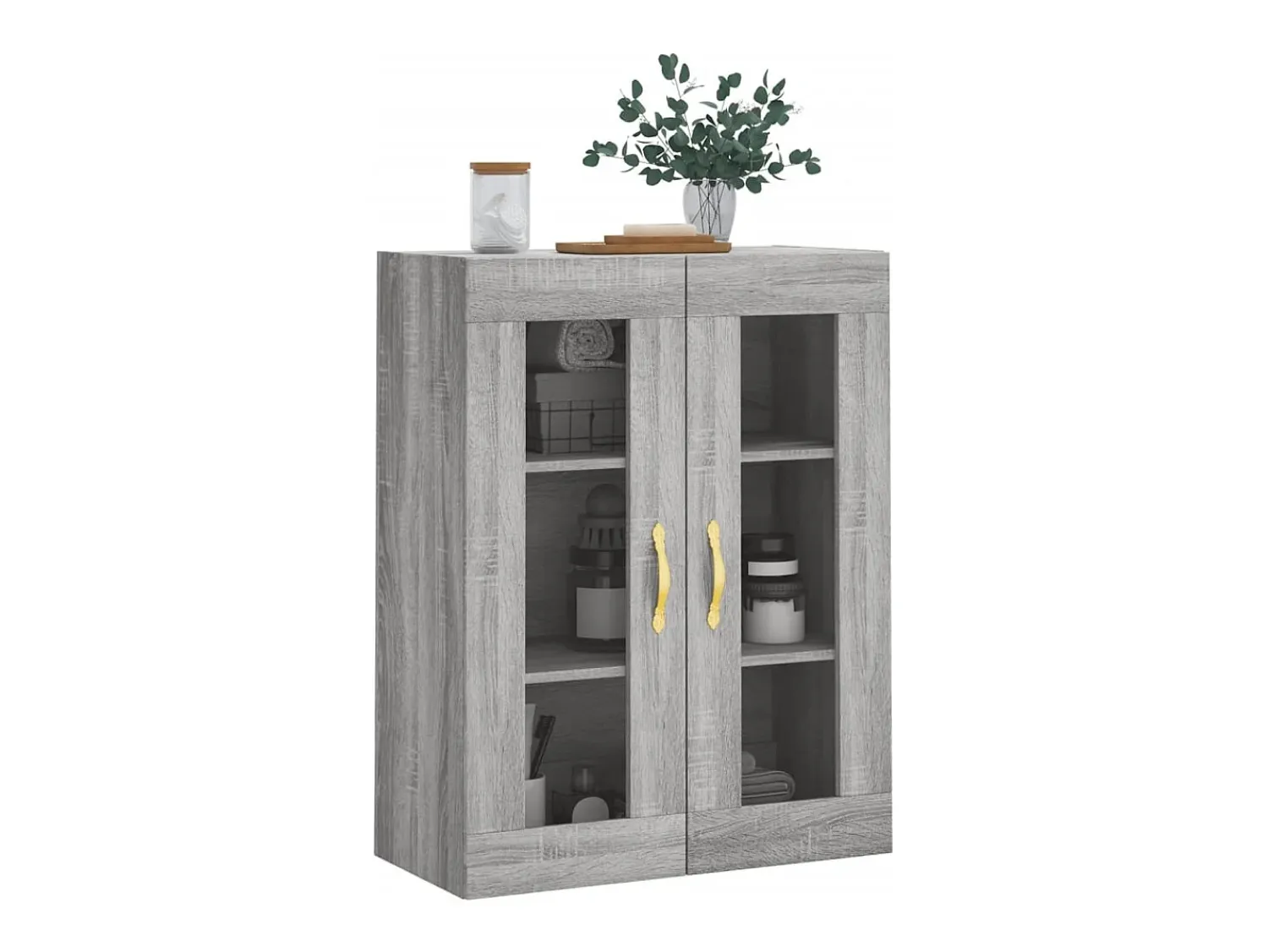 Online vidaxl Armário de parede 69,5x34x90 cm sonoma Cinzento