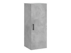 vidaxl Armário de parede 34,5x34x90 cm cimento^ Prateleira