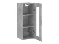 Best vidaxl Armário de parede 34,5x34x90 cm cimento Cinzento