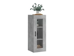 Best vidaxl Armário de parede 34,5x34x90 cm cimento Cinzento