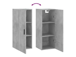Sale vidaxl Armário de parede 34,5x34x90 cm cimento Cinzento
