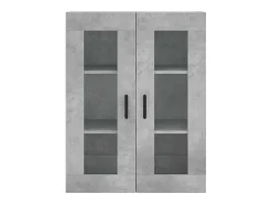 Outlet vidaxl Armário de parede 69,5x34x90 cm cimento Cinzento