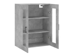 Outlet vidaxl Armário de parede 69,5x34x90 cm cimento Cinzento