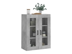 Outlet vidaxl Armário de parede 69,5x34x90 cm cimento Cinzento