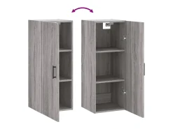Best vidaxl Armário de parede 34,5x34x90 cm sonoma Cinzento
