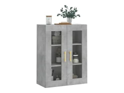Prateleira*vidaxl Armário de parede 69,5x34x90 cm cimento Cinzento
