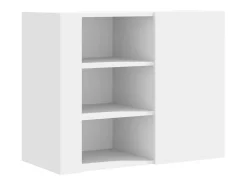 Prateleira*vidaxl Armário de parede 75x35x60 cm derivados de madeira Branco