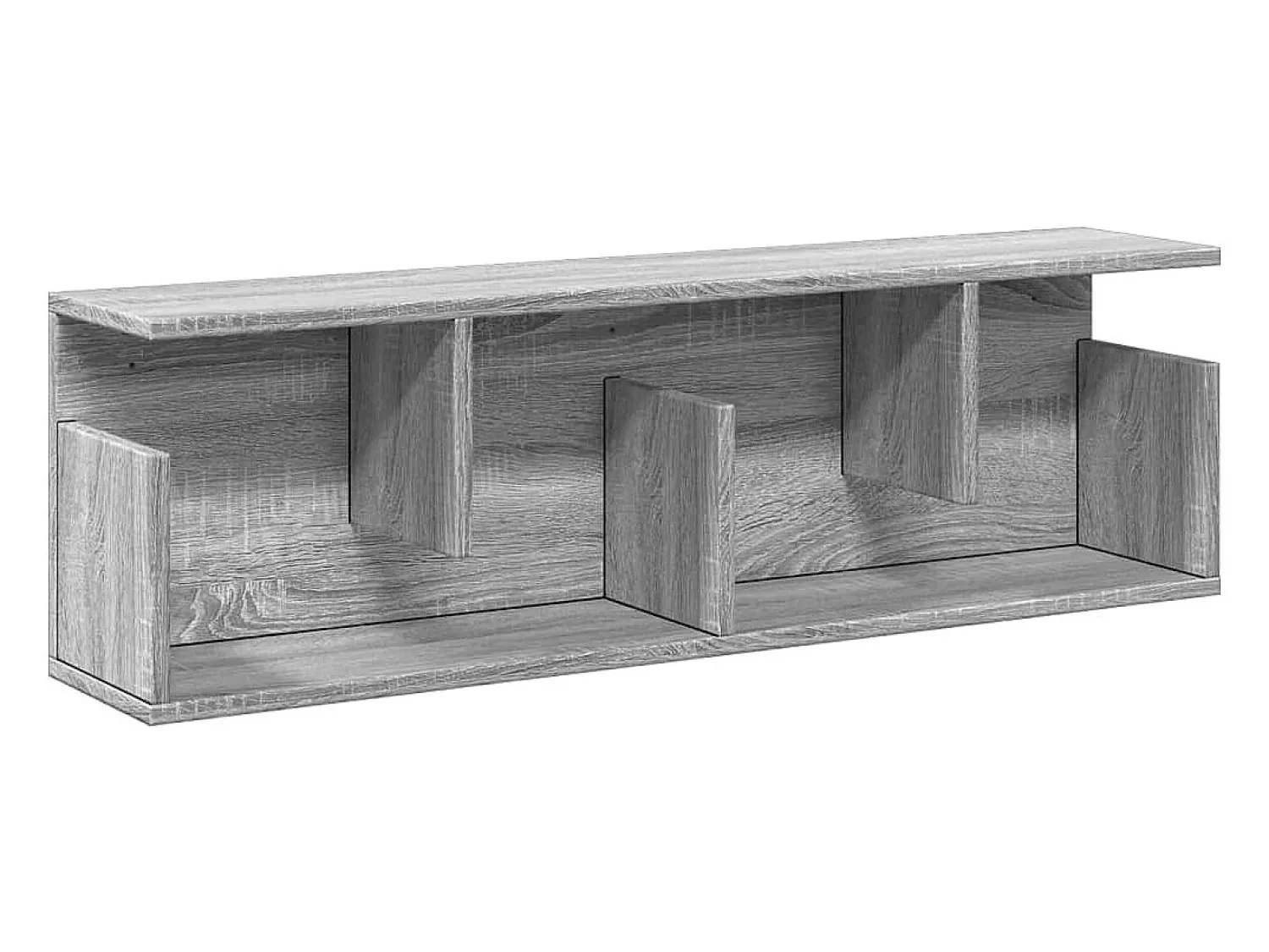 Prateleira|vidaxl Armário de parede 100x20x30 cm deriv. madeira sonoma Cinzento