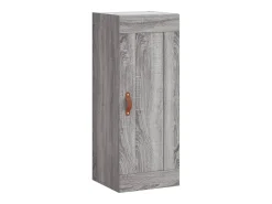 Prateleira|vidaxl Armário de parede 34,5x34x90 cm derivados madeira cinza sonoma Cinzento