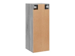 Prateleira|vidaxl Armário de parede 34,5x34x90 cm derivados madeira cinza sonoma Cinzento