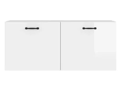 Discount vidaxl Armário de parede 80x36,5x35 cm deriv. madeira branco brilhante Castanho