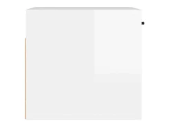 Discount vidaxl Armário de parede 80x36,5x35 cm deriv. madeira branco brilhante Castanho