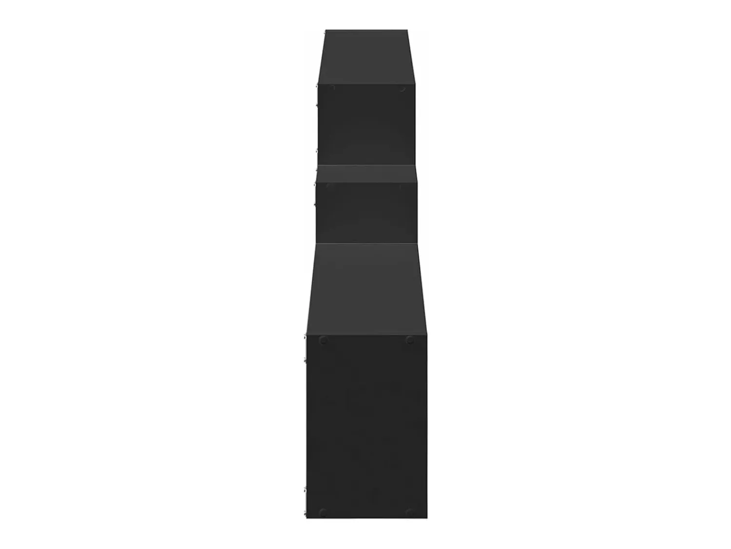 Prateleira|vidaxl Armário de parede 158x18x53 cm derivados de madeira Preto