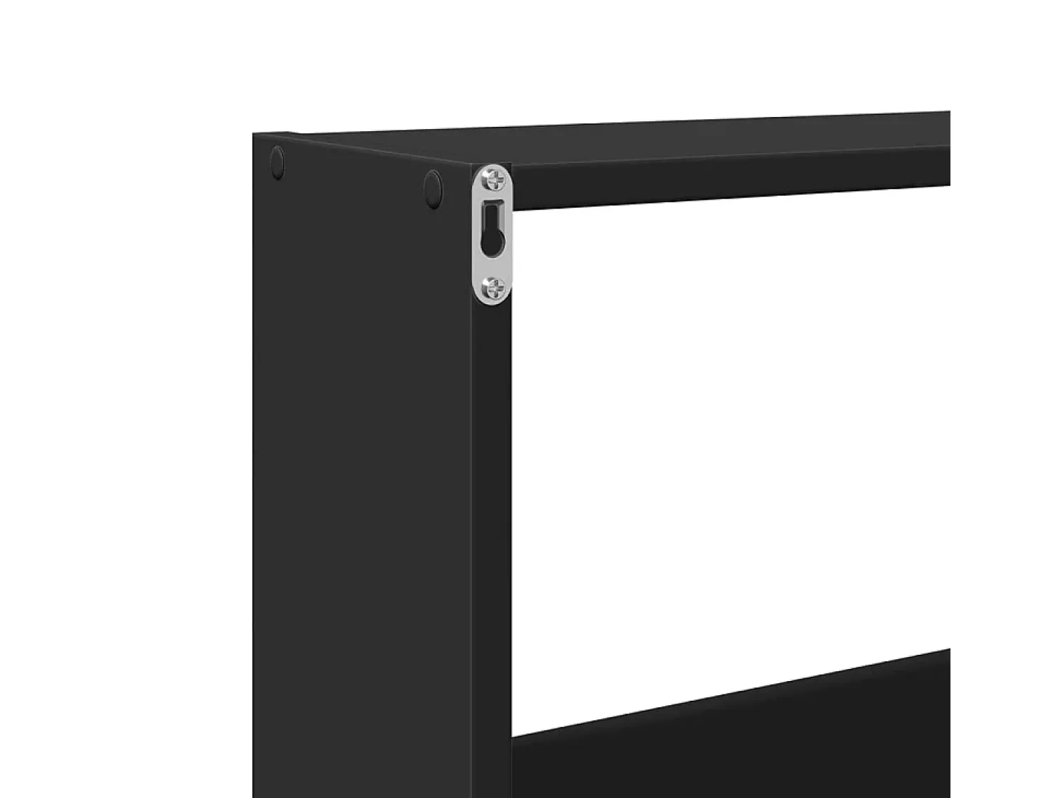 Prateleira|vidaxl Armário de parede 158x18x53 cm derivados de madeira Preto